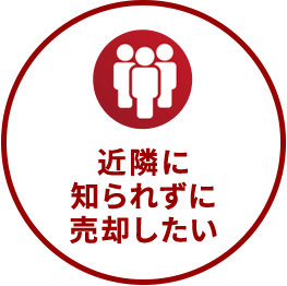 近隣に知られずに売却したい