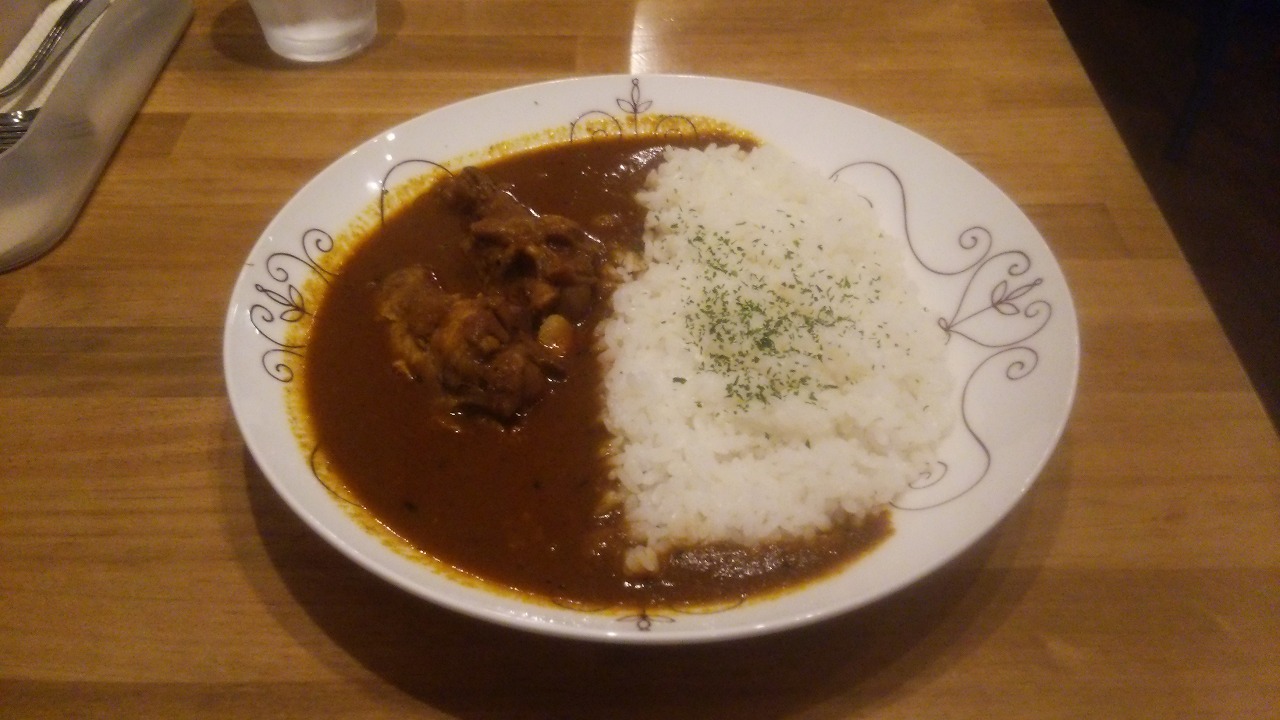 カリカリのチキンカレー