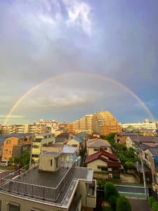 マンションからのレインボービュー（居住者様撮影）