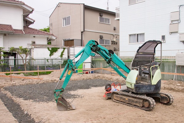 住宅建築現場