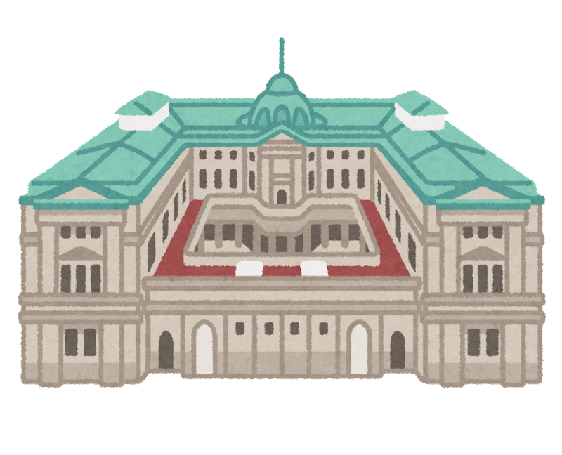 日銀の建物の絵
