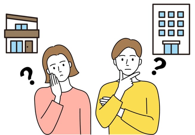 マンションと戸建て