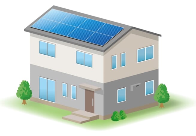 太陽光パネル搭載の戸建住宅