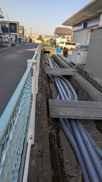 ④-3下水幹線バイパス処理場側
