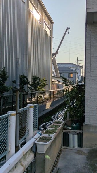 ④-1中馬場現場に近い水路