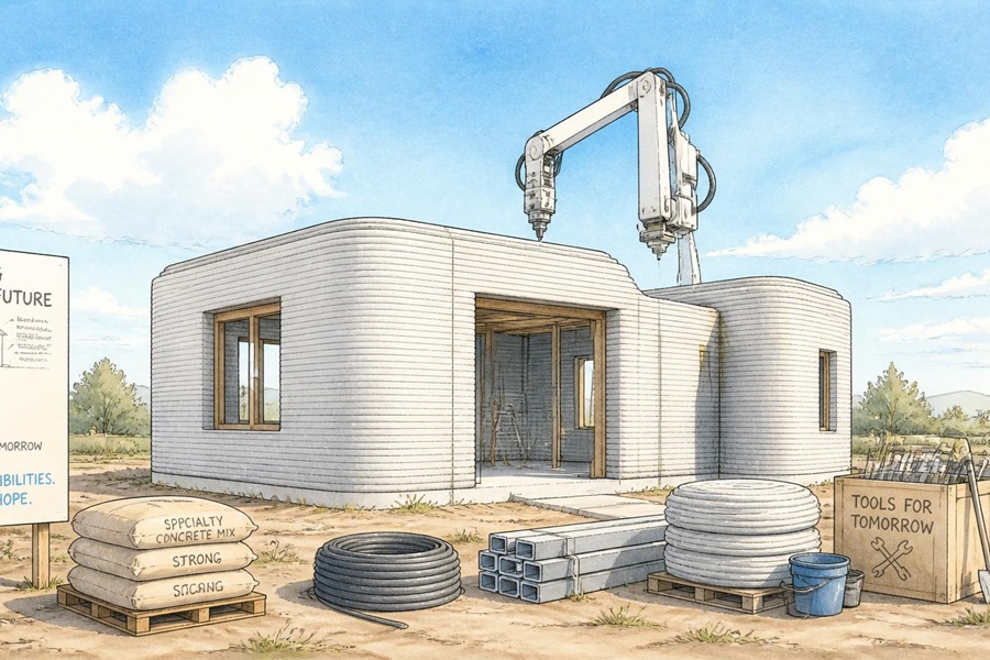 3Dプリンター住宅